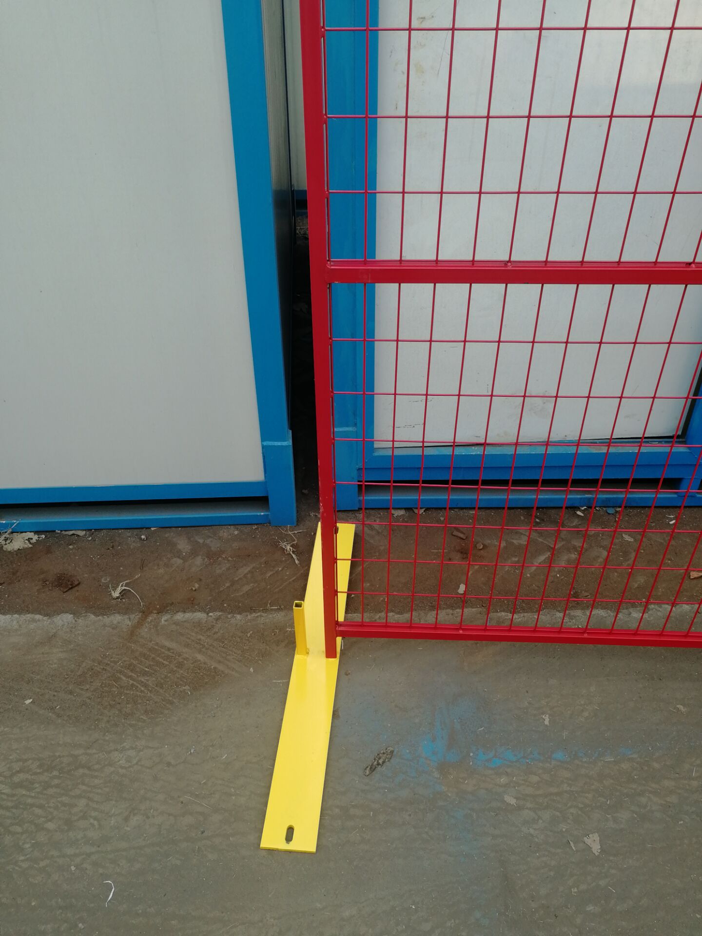 New Heavy - Duty Construction Fence Panel | Galvanized & Powder Coated for Long - Lasting Use - with 6FT x 9.5FT Construction Panel includes 1 Base & Clip | Sold by Uncle Wiener's Wholesale