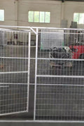 New Heavy - Duty Construction Fence Panel | Galvanized & Powder Coated for Long - Lasting Use - with Entry Gate CF610EG | Sold by Uncle Wiener's Wholesale