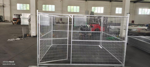 New Heavy - Duty Construction Fence Panel | Galvanized & Powder Coated for Long - Lasting Use - with Entry Gate CF610EG | Sold by Uncle Wiener's Wholesale