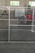 New Heavy - Duty Construction Fence Panel | Galvanized & Powder Coated for Long - Lasting Use - with Entry Gate CF610EG | Sold by Uncle Wiener's Wholesale