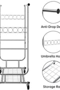 New Heavy Duty Double Rod Clothing Garment Rack – Rolling Adjustable Closet Organizer with Storage 600 lbs Capacity SKU AMCMR2992 - with | Sold by Uncle Wiener's Wholesale