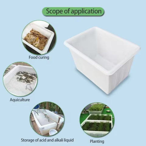 New Heavy - Duty Food - Grade Liquid Storage Tubs – 500L, 800L, 1500L Sizes Available - with 132 × 80 × 64 cm | Sold by Uncle Wiener's Wholesale