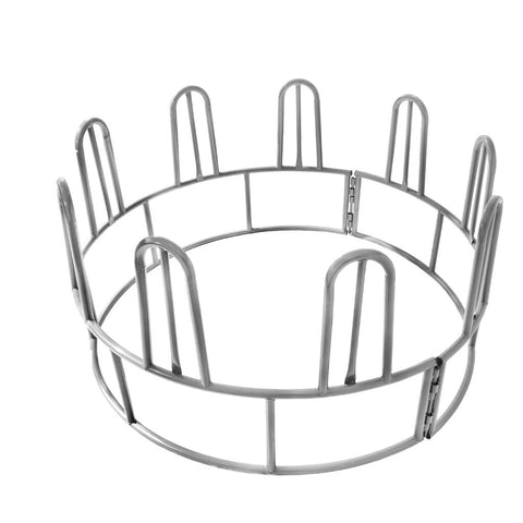 New Heavy - Duty Hay Ring Feeder for Cattle & Horses – Livestock Round Bale Feeder - with TOMBSTONE FEEDER 1018648 | Sold by Uncle Wiener's Wholesale