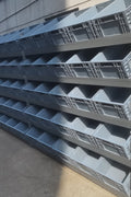 SR81050 heavy-duty steel storage rack with slanted shelves
Industrial warehouse rack system with 4 bays
Slanted shelving system for commercial equipment storage
Close-up view of steel rack frame and shelf detail
High capacity industrial racking with powder-coated finish