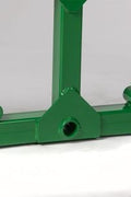 John Deere Quick Attach Bale Spear with 49-inch spear
Heavy-duty green hay fork with stabilizer spears
Tractor bale spear TH51240 for John Deere hook & pin systems