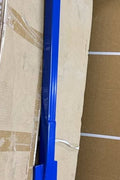 Heavy-duty 46-inch blue pry bar angled view

Pry bar in action pulling concrete formwork

Close-up of beveled tip and rubber handle

Construction site use of pry bar tool