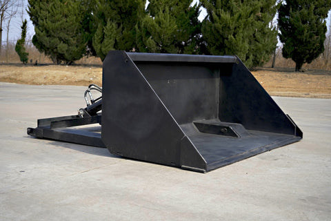 New Heavy - Duty Skid Steer Forklift Bucket Attachment - 0.7 Cu.Yd Hydraulic Attachment Snow & Demolition SU22841 - with | Sold by Uncle Wiener's Wholesale