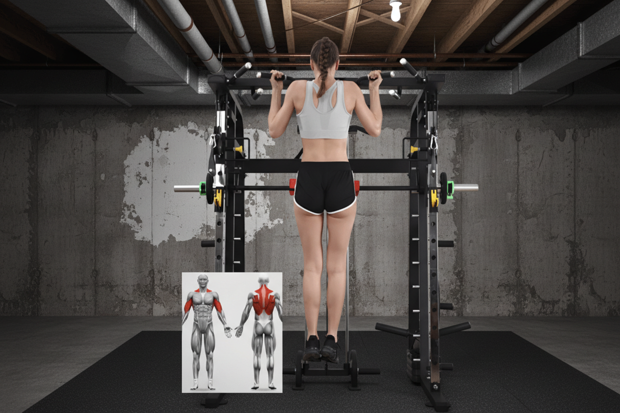 “Heavy-Duty Smith Machine Full Body Gym Setup”

“Smith Machine with Pull-Up and Dip Bar”

“Complete Smith Station with Dual Weight Stack”

“Home Gym Smith Machine Cage – Black Steel”