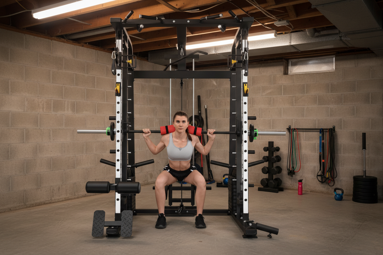 “Heavy-Duty Smith Machine Full Body Gym Setup”

“Smith Machine with Pull-Up and Dip Bar”

“Complete Smith Station with Dual Weight Stack”

“Home Gym Smith Machine Cage – Black Steel”