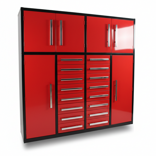Heavy-Duty 32 Drawer Steel Tool Cabinet

Industrial 16 Drawer Steel Workbench Cabinet

Garage Steel Storage Cabinets for Tools

Red Heavy Duty Steel Tool Workbench

Blue Garage Workshop Storage Cabinets