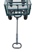 New Heavy Duty Steel Yard Cart Wagon – 6 Cu Ft Utility Garden Dump Cart with Durable Wheels WT237251 - with | Sold by Uncle Wiener's Wholesale