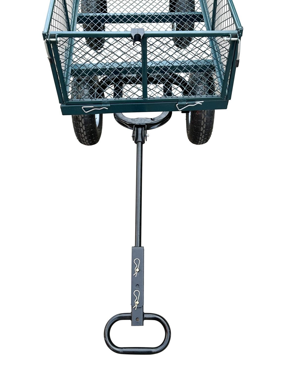 New Heavy Duty Steel Yard Cart Wagon – 6 Cu Ft Utility Garden Dump Cart with Durable Wheels WT237251 - with | Sold by Uncle Wiener's Wholesale