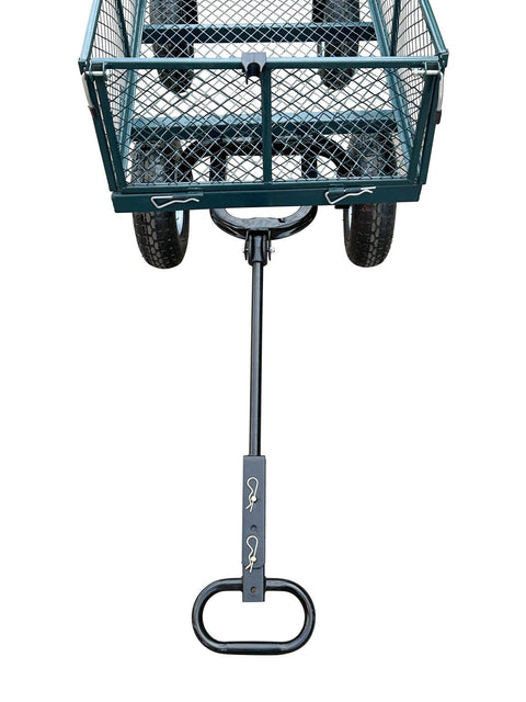 New Heavy Duty Steel Yard Cart Wagon – 6 Cu Ft Utility Garden Dump Cart with Durable Wheels WT237251 - with | Sold by Uncle Wiener's Wholesale
