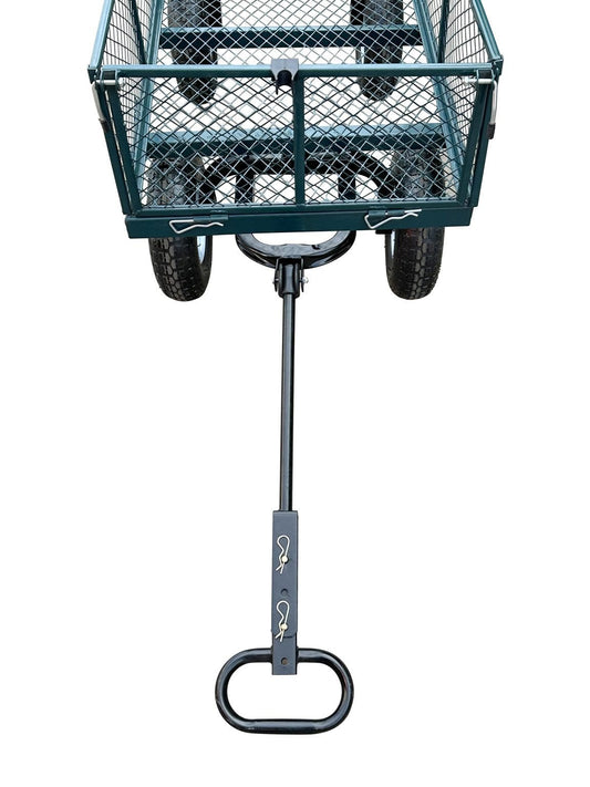 New Heavy Duty Steel Yard Cart Wagon – 6 Cu Ft Utility Garden Dump Cart with Durable Wheels WT237251 - with | Sold by Uncle Wiener's Wholesale