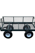 New Heavy Duty Steel Yard Cart Wagon – 6 Cu Ft Utility Garden Dump Cart with Durable Wheels WT237251 - with | Sold by Uncle Wiener's Wholesale