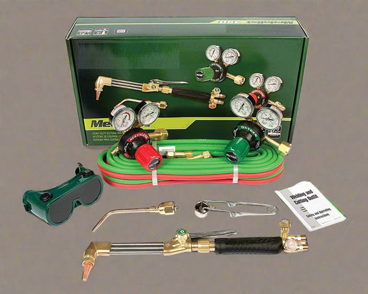 Heavy Duty Victor Style Cutting & Welding Kit in Green Case

Complete Torch Welding Kit with Regulators and Accessories

Brass Oxygen and Fuel Regulators for Welding Torch Kit