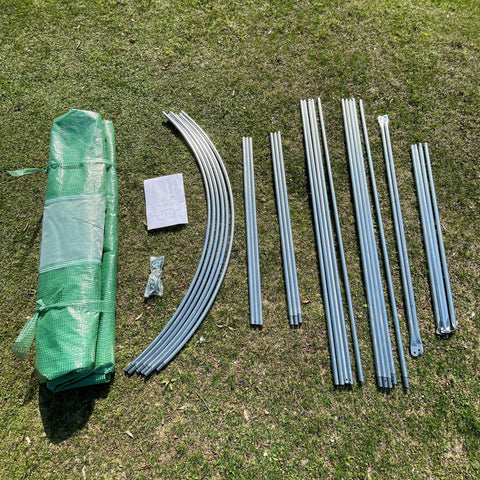 Greenhouse side window with mesh ventilation and insect protection