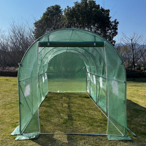 “Heavy-duty walk-in tunnel greenhouse with dome roof”

“Greenhouse building with zippered door and mesh windows”

“Portable tunnel greenhouse for backyard gardening”

“Large walk-in PE greenhouse 10 x 26 feet”