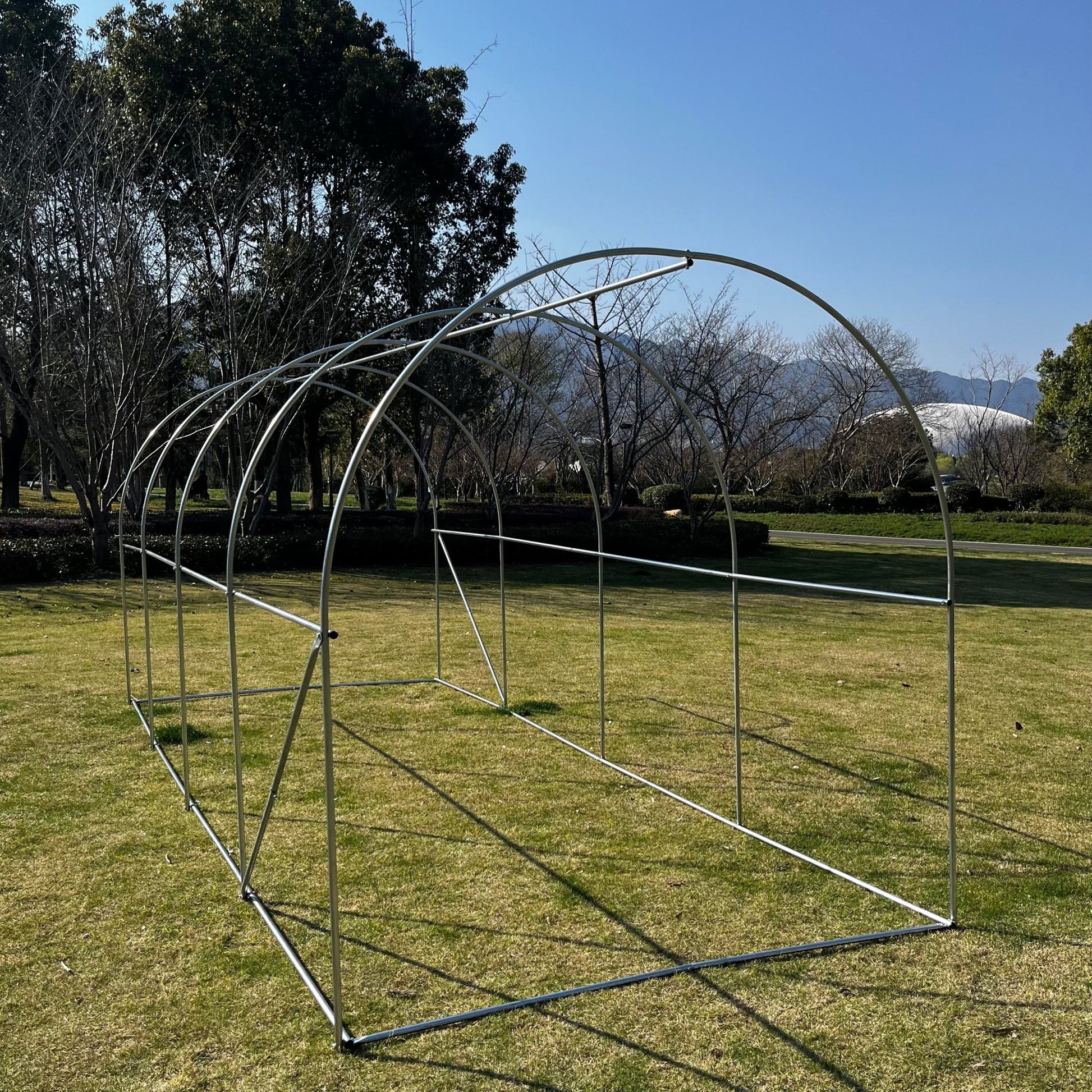 “Heavy-duty walk-in tunnel greenhouse with dome roof”

“Greenhouse building with zippered door and mesh windows”

“Portable tunnel greenhouse for backyard gardening”

“Large walk-in PE greenhouse 10 x 26 feet”