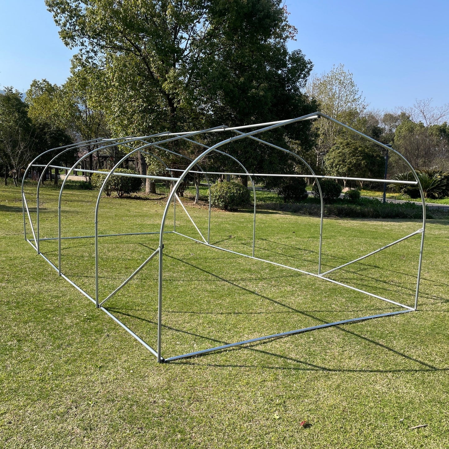 NEW HEAVY DUTY WALK IN TUNNEL DOME GREENHOUSE BUILDINGS - with 9.8 X 6.5 FT | Sold by Uncle Wiener's Wholesale