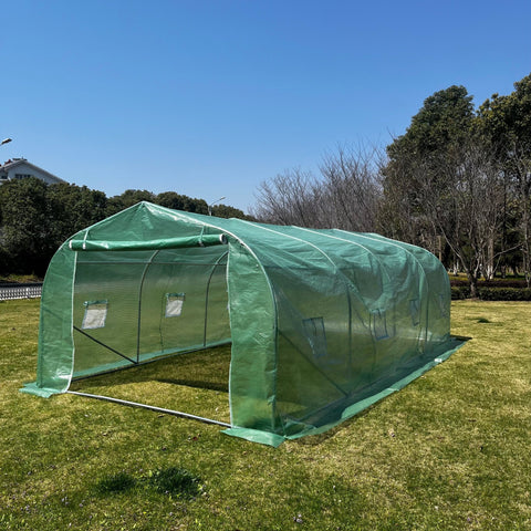 NEW HEAVY DUTY WALK IN TUNNEL DOME GREENHOUSE BUILDINGS - with 9.8 X 6.5 FT | Sold by Uncle Wiener's Wholesale