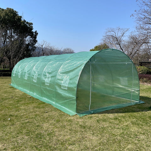 NEW HEAVY DUTY WALK IN TUNNEL DOME GREENHOUSE BUILDINGS - with 9.8 X 6.5 FT | Sold by Uncle Wiener's Wholesale