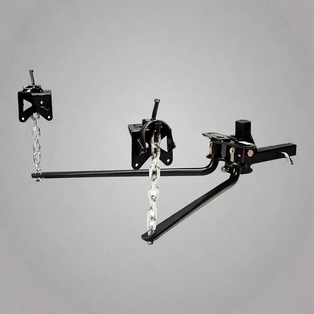10,000 lb Weight Distributing Hitch – Complete Set
HBF67649 Trailer Hitch with Adjustable Rise and Drop
RV-Compatible Anti-Sway Weight Distribution Hitch
Class III/IV Adjustable Tow Hitch for 2" Receivers