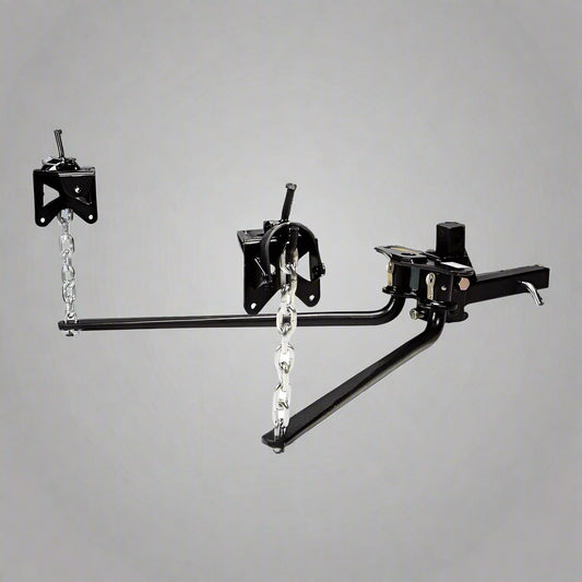 10,000 lb Weight Distributing Hitch – Complete Set
HBF67649 Trailer Hitch with Adjustable Rise and Drop
RV-Compatible Anti-Sway Weight Distribution Hitch
Class III/IV Adjustable Tow Hitch for 2" Receivers