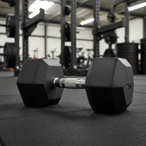 New Hex Dumbbell – 5kg, 10kg, 15kg, 20kg, 25kg Rubber-Coated Weights for Strength Training & Home Gym Workouts