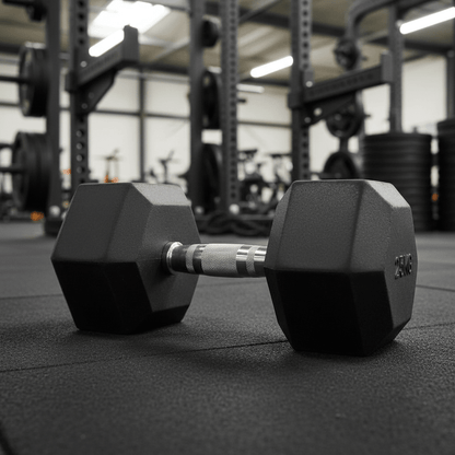 New Hex Dumbbell – 5kg, 10kg, 15kg, 20kg, 25kg Rubber-Coated Weights for Strength Training & Home Gym Workouts - General Equipment with 5 KG (11 LBS) Hex Dumbbell – Single (Not a Pair) | Sold by Uncle Wiener's Wholesale