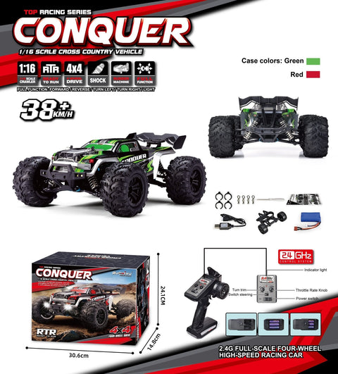 NEW HIGH - PERFORMANCE 4WD OFF ROAD MONSTER RC 50KM - with Monster Sedan | Sold by Uncle Wiener's Wholesale