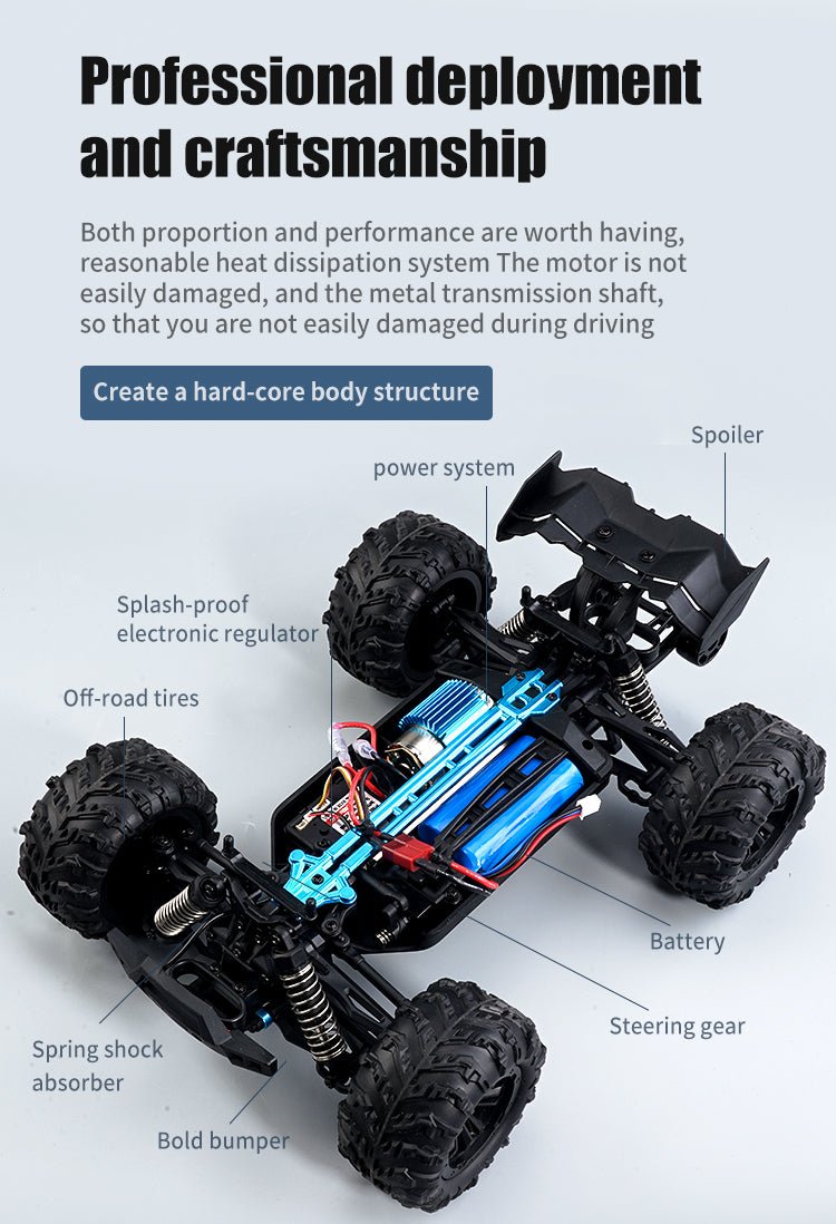 NEW HIGH - PERFORMANCE 4WD OFF ROAD MONSTER RC 50KM - with Monster Truck | Sold by Uncle Wiener's Wholesale
