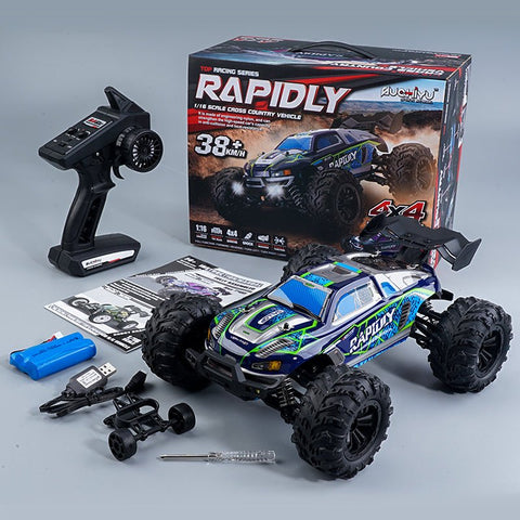 NEW HIGH - PERFORMANCE 4WD OFF ROAD MONSTER RC 50KM - with Monster Sedan | Sold by Uncle Wiener's Wholesale