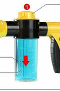 New High Pressure Garden Hose Nozzle with Built - in Soap Dispenser – 8 Spray Patterns, Adjustable Foam Blaster 5240816 - with | Sold by Uncle Wiener's Wholesale