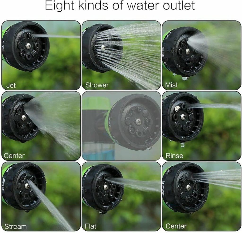 New High Pressure Garden Hose Nozzle with Built - in Soap Dispenser – 8 Spray Patterns, Adjustable Foam Blaster 5240816 - with | Sold by Uncle Wiener's Wholesale
