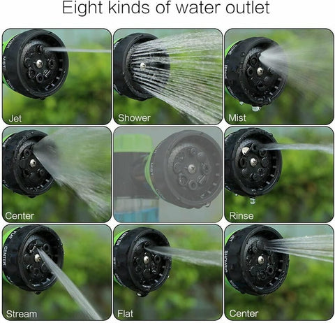 New High Pressure Garden Hose Nozzle with Built - in Soap Dispenser – 8 Spray Patterns, Adjustable Foam Blaster 5240816 - with | Sold by Uncle Wiener's Wholesale