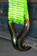 2x15FT Neon Green Ratchet Strap with J-Hooks – Day View

High-Visibility Ratchet Strap – Green Webbing with J-Hooks

Night Reflective Cargo Tie-Down – 2” x 15FT Ratchet Strap

