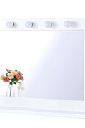 New Hollywood Vanity Makeup Mirror with Lights – Wall - Mounted Tabletop Mirror for Dressing Room or Bedroom DC1175 - with 31.5 X 23″ Makeup Mirror | Sold by Uncle Wiener's Wholesale