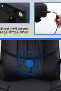 NEW HOME AND OFFICE MASSAGE GAMING COMPUTER LEATHER CHAIR - with 512428 OFFICE CHAIR | Sold by Uncle Wiener's Wholesale