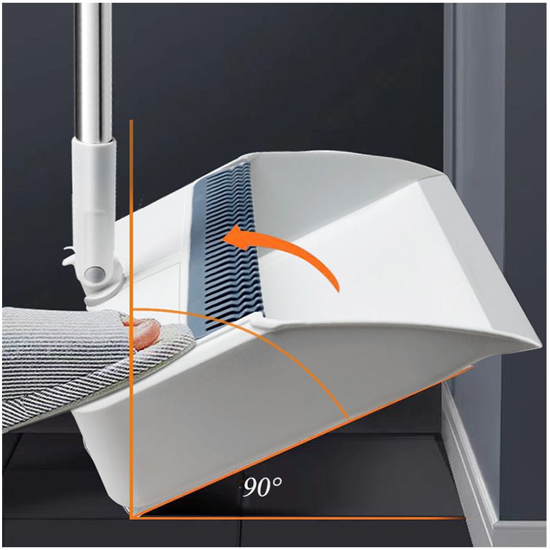 “Sweeper broom and dustpan set with upright stand – white and black”

“Compact broom set with stainless steel handle for home and office”

“Ergonomic dustpan with long handle broom for convenient storage”