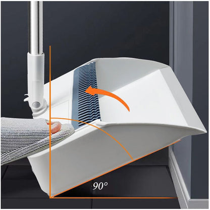 “Sweeper broom and dustpan set with upright stand – white and black”

“Compact broom set with stainless steel handle for home and office”

“Ergonomic dustpan with long handle broom for convenient storage”