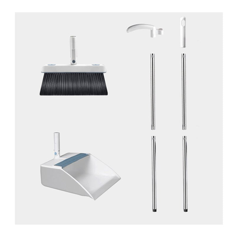 “Sweeper broom and dustpan set with upright stand – white and black”

“Compact broom set with stainless steel handle for home and office”

“Ergonomic dustpan with long handle broom for convenient storage”
