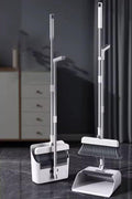 “Sweeper broom and dustpan set with upright stand – white and black”

“Compact broom set with stainless steel handle for home and office”

“Ergonomic dustpan with long handle broom for convenient storage”