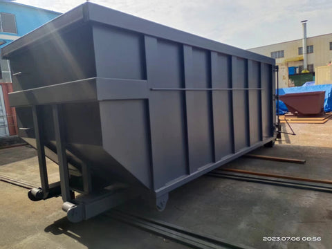 New Hooklift Roll Off Dumpster Bin – Heavy - Duty Waste, Scrap & Garbage Container - with 45 YARD (22X7.5X8 FT) 7936 LBS | Sold by Uncle Wiener's Wholesale