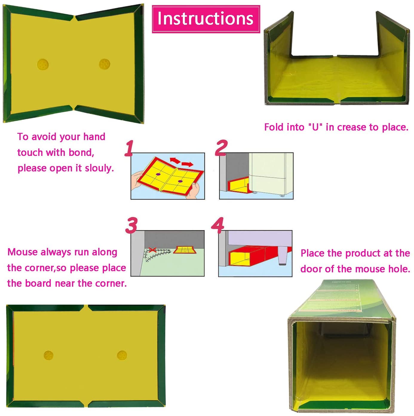 New Hovex Large Size Glue Trap – Effective Mouse & Rat Pest Control 51GT - with | Sold by Uncle Wiener's Wholesale