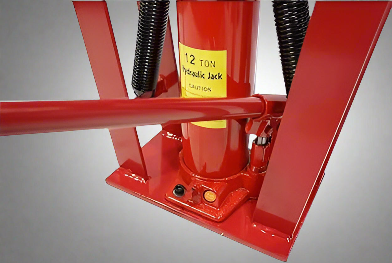 Hydraulic Pipe Bender in Action – Heavy-Duty Steel Frame Tool

