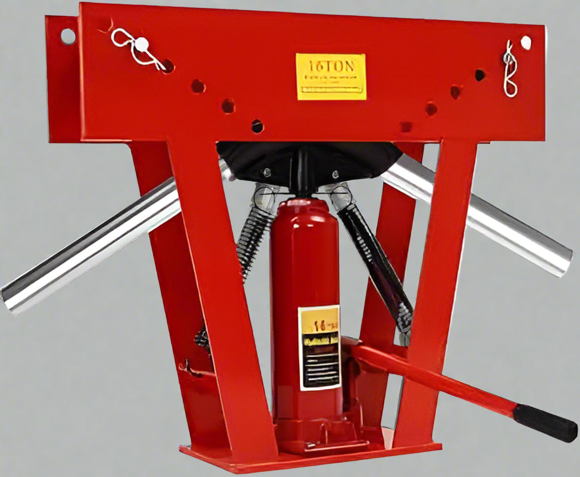 Pipe Bender Kit Showing Full Set of Dies – 16-Ton Model

