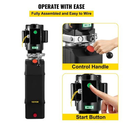 “Hydraulic power pump 2950 PSI with 14L tank”

“Single-acting car lift hydraulic pump 220V”

“Pre-wired hydraulic unit for vehicle lifts and trailers”

“Black 2.2kW hydraulic power unit with steel reservoir”

“Hydraulic motor and pump assembly for garage lift systems”