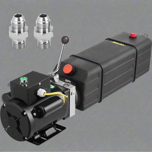“Hydraulic power pump 2950 PSI with 14L tank”

“Single-acting car lift hydraulic pump 220V”

“Pre-wired hydraulic unit for vehicle lifts and trailers”

“Black 2.2kW hydraulic power unit with steel reservoir”

“Hydraulic motor and pump assembly for garage lift systems”