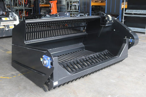 RP1830 industrial tilt-n-scoop bucket front view
Heavy-duty hydraulic skid steer bucket top-down view
Scoop bucket attached to skid steer in snowy environment
Industrial scoop bucket dumping material
Tilt function demonstration of RP1830 skid steer bucket